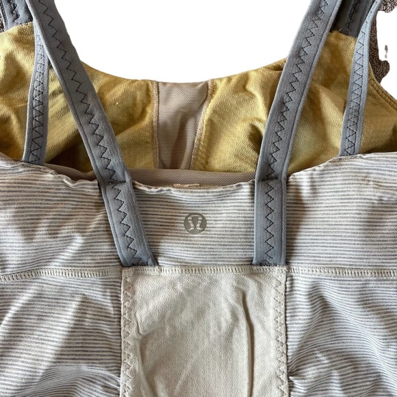 Lululemon Striped Tank Gray Striped - Picture 4 of 5